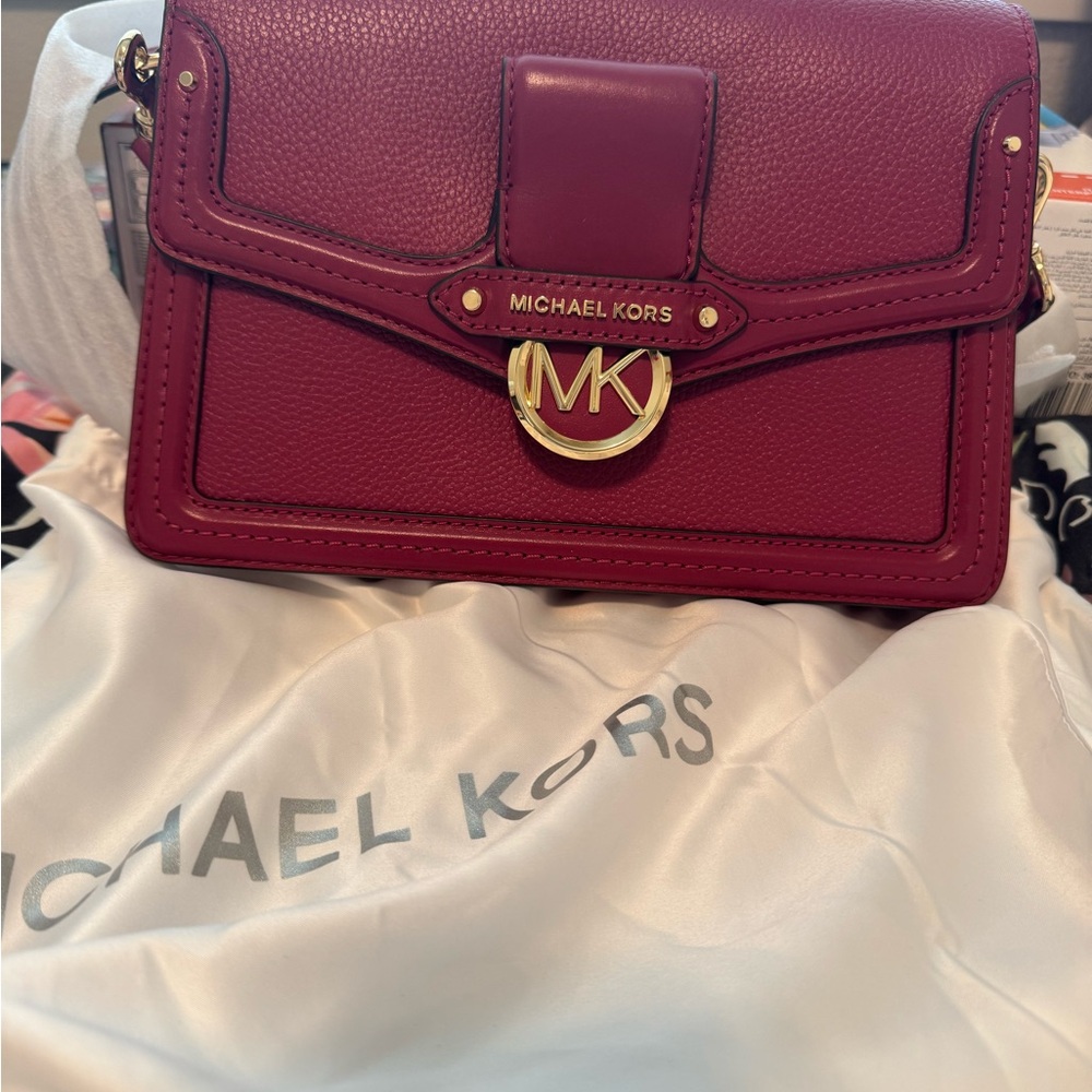 NEW Michael Kors Burgundy Crossbody Bag